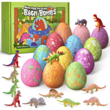 Briney 12 Pack Bath Bombs for Kids with Surprise Dinosaur Toys Inside,Dinosaur Bath Bombs Natural Kids Bubble Bath Fizzers Bath Bomb Gifts