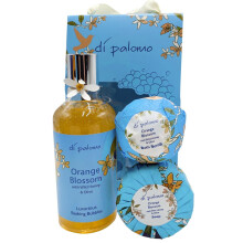 Di Palomo Orange Blossom & Honey Luxury Spa Collection. Bathing Bubbles 300ml, Bath Bomb & Luxury Soap Bar. Relaxing Gifts for Women