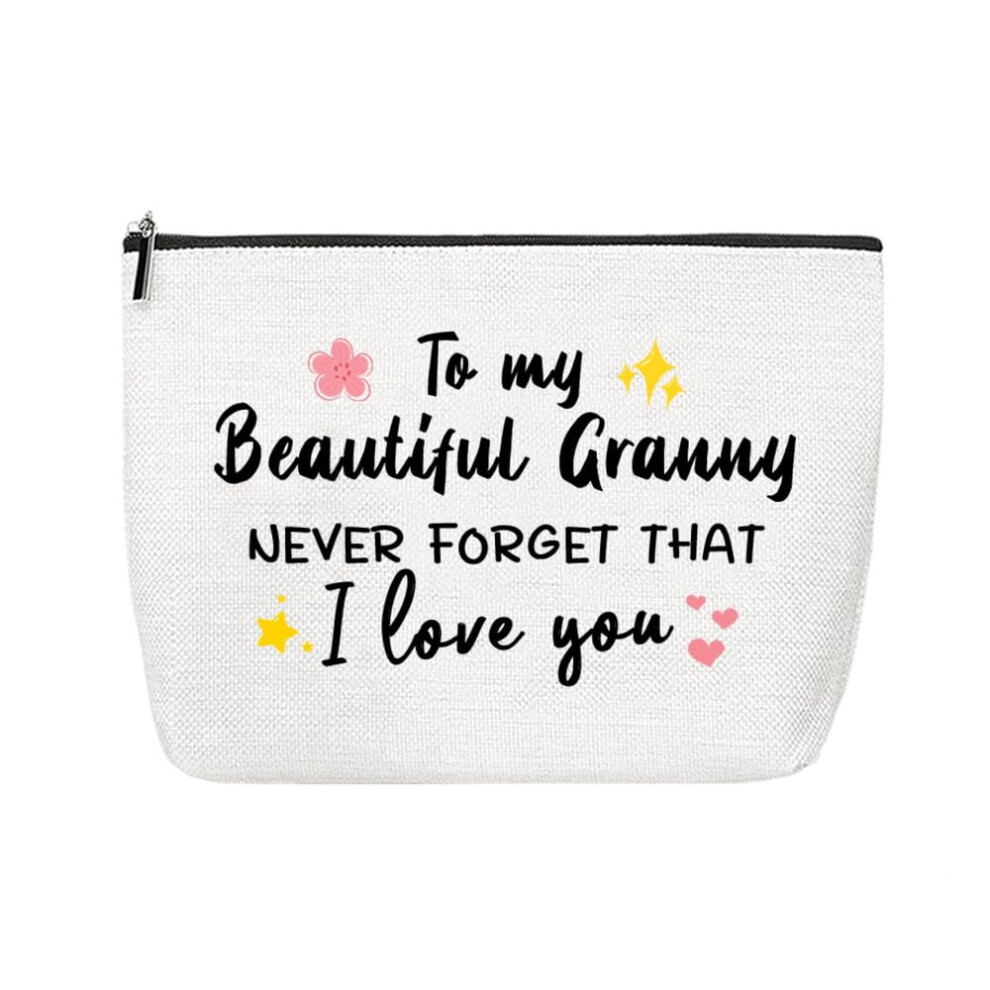 Guqqeuc Granny Makeup Cosmetic Bag Gift For Nana Nanny Mothers Day Gifts For Nan Grandma Granny Birthday Retirement Gift For Women Nana Gifts From