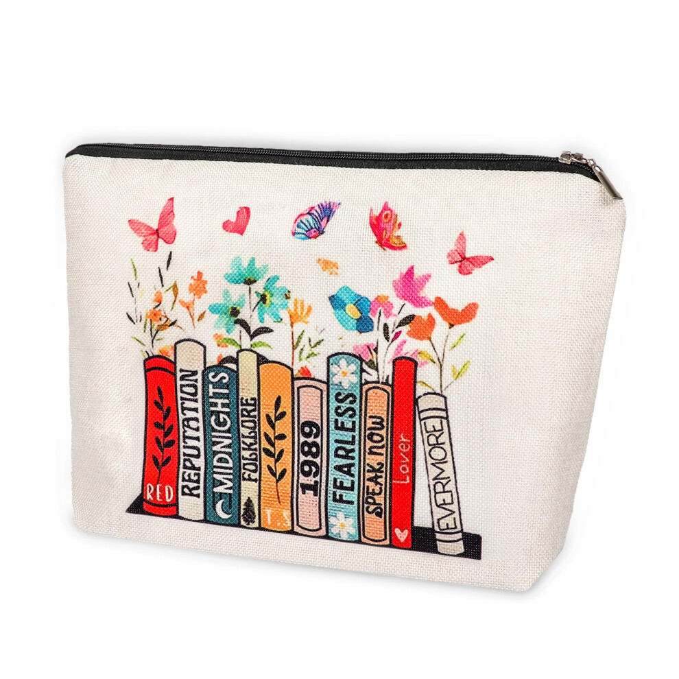 Kufaerbeam Small Fresh Lovely Cosmetic Wallet Travel Makeup Bag Gifts For Women Sister Mum Music Lover Singer Fans Bride Bridesmaid