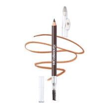 MCoBeauty - Everyday Perfect Brow Pencil - Medium Dark Shade - Eyebrow Pencil Includes Built-In Spoolie Brush and Sharpener - Contains Castor Oil