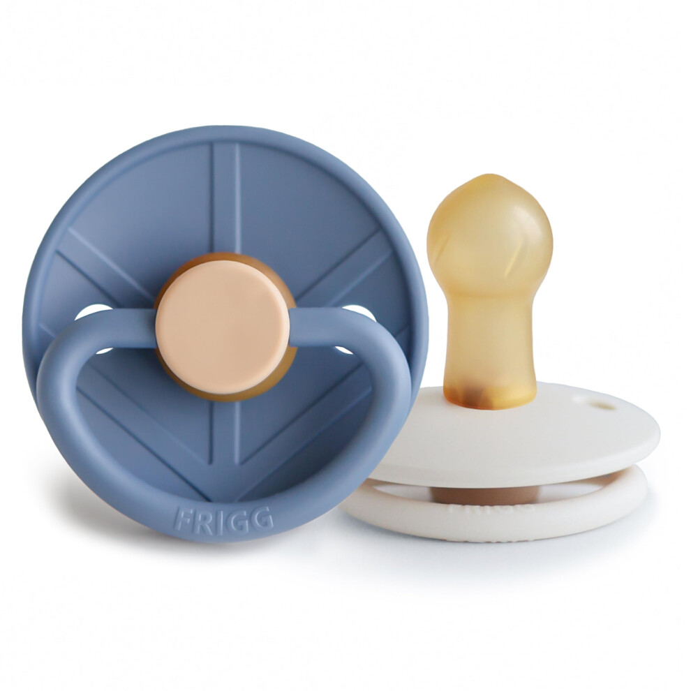 Little Viking Latex Pacifier | Pack Of 2 Pacifiers | Natural Rubber Soother Dummy | Bpa-Free | Made In Denmark Frigg