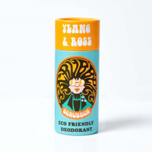 Eco Friendly Vegan Natural Organic Ylang & Rose Deodorant Stick in 100% Recyclable Tube