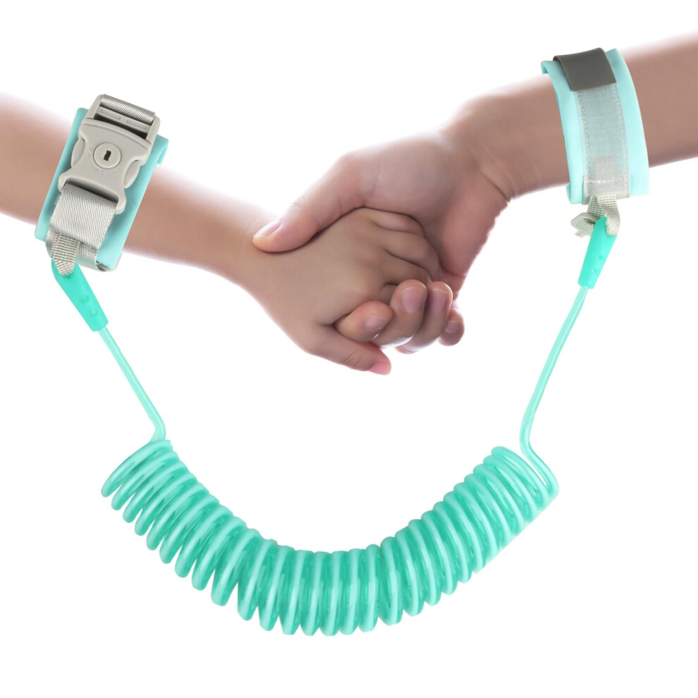 Anti Lost Toddler Wrist Reins, Toddler Safety Harness Walking Leash, Anti-Lost Child Safety Wrist Link Green Welhaepi