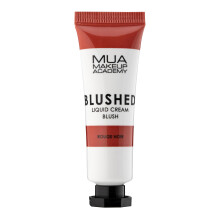 MUA Makeup Academy Blushed Liquid Cream Blusher, Highly Pigmented for Cheeks & Lips, Rouge Noir, 10ml - Vegan & Cruelty Free