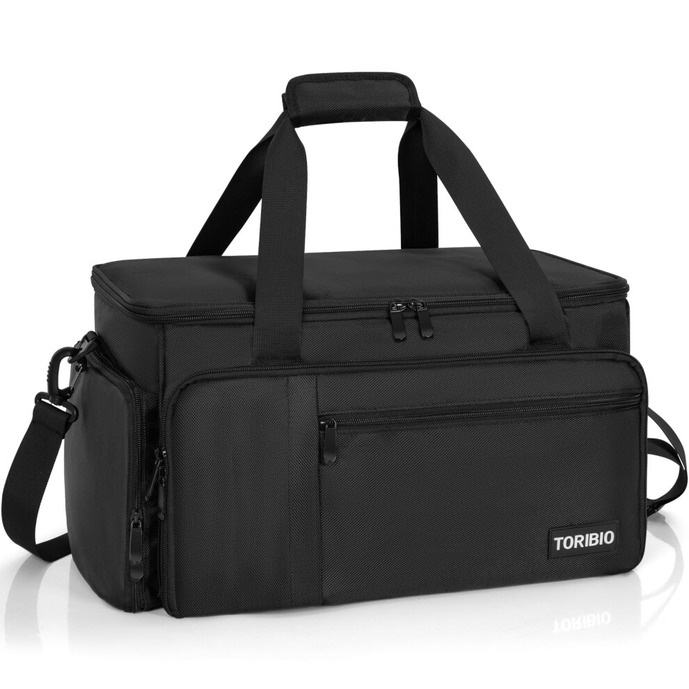 Ipeb Barber Supplies Bag With Adjustable Dividers, Multifunctional Hairdresser Organizer For Clippers & Tools