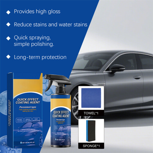 (3 Set) Quick Effect Coating Agent Set 120ML Multi-Functional Ceramic Car Coating Spray 1