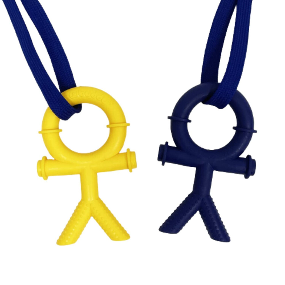 Sensory Direct Tuff Stickman - Pack Of 2, Strong Sensory Fidget Toy, Chew Or Teething Aid | For Kids. Adults, Autism, Adhd, Asd, Spd Chewbuddy