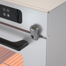 SAFELON 1 PC Baby Safety Oven Door Lock, Double Button Oven Lock for Kitchen Safety (Trasparente-black)