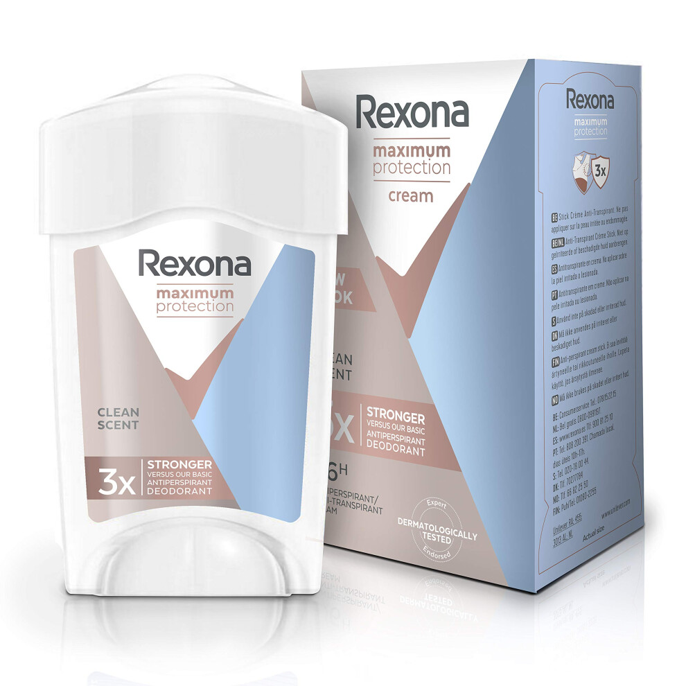 Rexona - Maximum Protection Deodorant Stick Clean Scent - 45 Ml