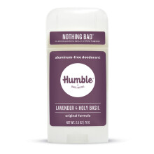 Humble All Natural Deodorant, Aluminum And Paraben Free, Cruelty Free Men And Women Deodorant Essential Lavender and Holy Basil 1-Pack