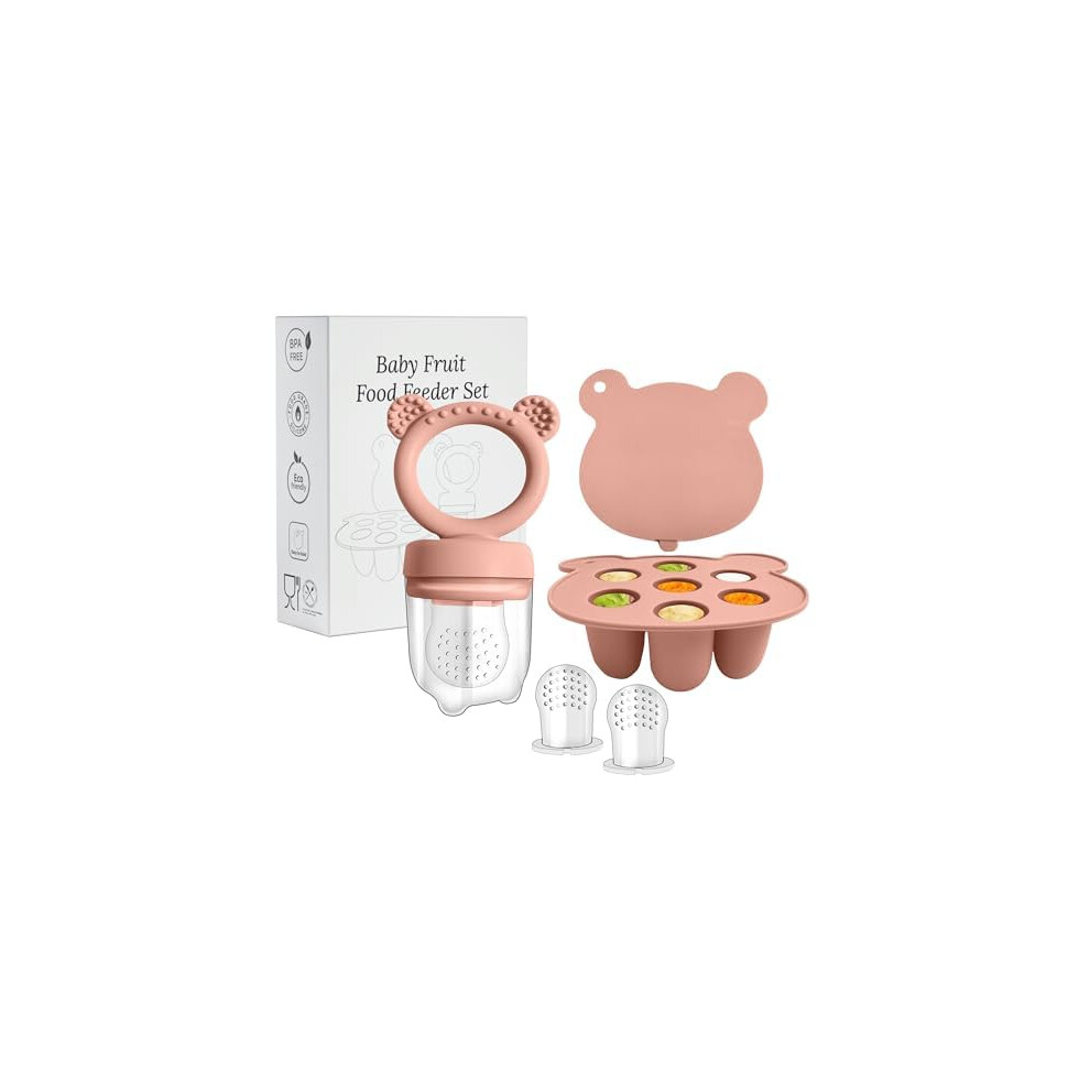 Baby Fruit Feeder - Silicone Fruit Feeder For Babies- Breastmilk Popsicle Freezer Molds For Baby Teething & Infant Self Feeding Wesweet