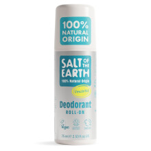 Salt of the Earth - Natural Deodorant Roll On - Effective Protection, 100% Natural Origin Ingredients, Vegan, Fragrance Free, Suitable for Women