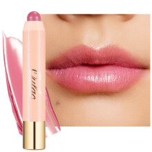 Oulac Light Pink Moisturizing Lipstick Tinted Lip Balm - Hydrating Lip Crayon for Dry Lips & Blush - Lip Colour and Cheeks Makeup | 2.48g, Rose Tea