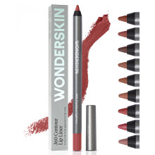 Wonderskin Lip Liner Pencil - 360 Contour Lipliner, Long Lasting, Sharpenable, Waterproof and Transfer-Proof Nude Lip Liner Pencil (Ruby)