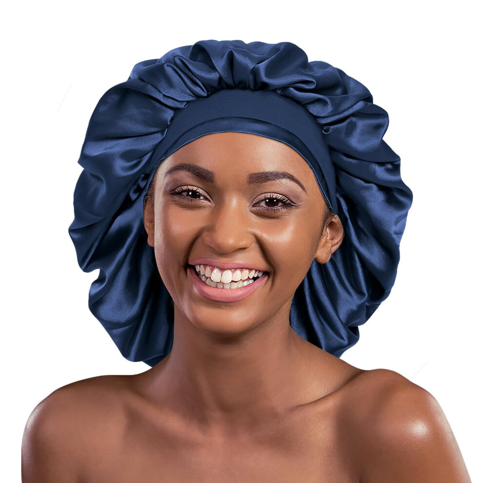 Alnorm Satin Bonnet Sleep Cap Silk Hair Wrap For Sleeping Curly Hair