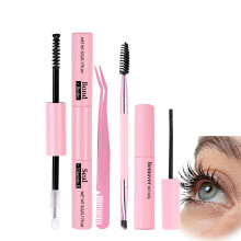 4pcs Lash Bond And Seal Kit - Cluster Lashes Glue Bond And Seal - Eyelash Remover, Tweezers And Portable Eyelash Brush - Waterproof & Long Lasting