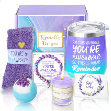 Sheinly Birthday Pamper Gifts for Women, Relaxation Spa Bath Set for Friends Sister Bestie Wife Coworkers Ladies Hamper Birthday Gifts You are