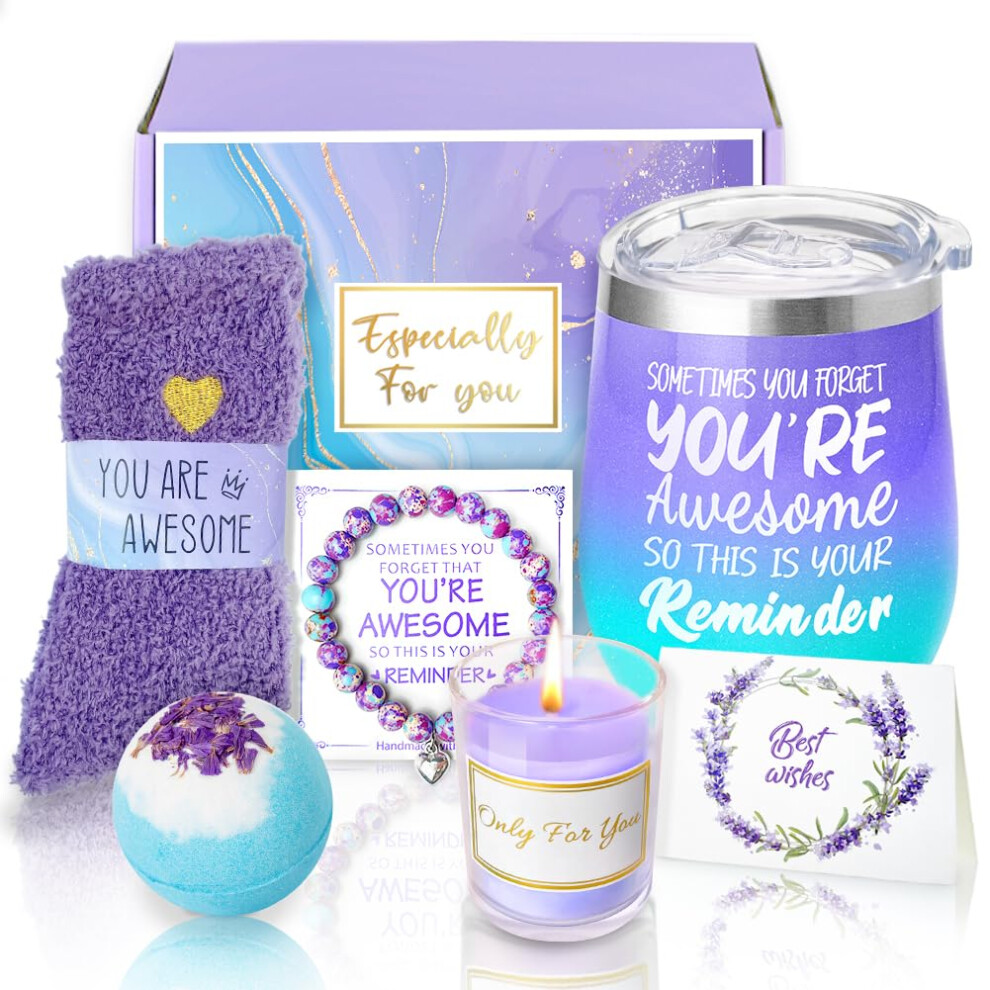 Sheinly Birthday Pamper Gifts For Women, Relaxation Spa Bath Set For Friends Sister Bestie Wife Coworkers Ladies Hamper Birthday Gifts You Are