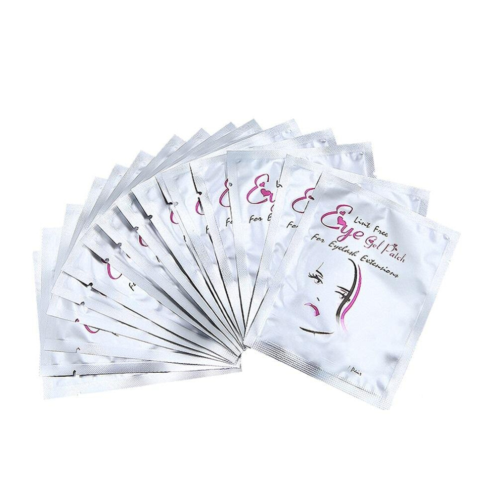 Boerni 50 Pairs Eye Gel Pads, Lint Free Eyelash Patches, Under Eye Gel Pads For Pro Salon And Individual Eyelash Extension