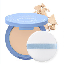 Pore-Blurring Lightweight Foundation Setting Powder for Mature Skin, Oil Control Pressed Powder, Translucent Matte Finish