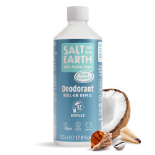 Salt of the Earth - Natural Deodorant Roll on Refill - x7 Uses - Ocean & Coconut - 100% Natural Origin Ingredients - Vegan - Suitable for Men