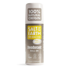 Salt of the Earth - Natural Deodorant Roll On - 100% Natural Origin Ingredients, Effective Protection, Vegan & Cruelty Free. Suitable for Men