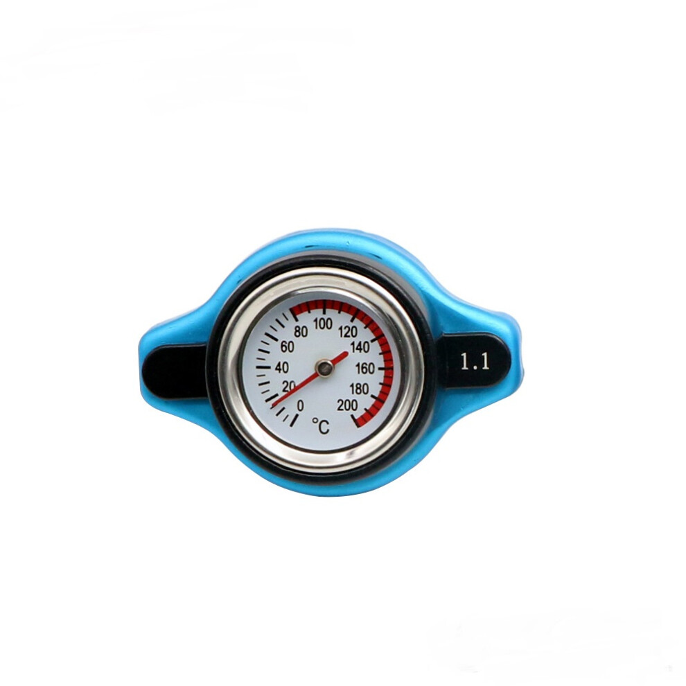(1.1 Bar) 0.9/1.1/1.3 Bar Thermostatic Radiator Cap 13 Psi Pressure Rating With Temperature Gauge 413590395324