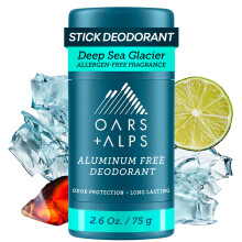 Oars + Alps Natural Deodorant, Allergen-Free Fragrance, Aluminum-Free, Alcohol-Free, Fights Odor. 2.6 oz