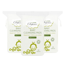Simply Gentle Organic Cotton Baby Pads – Ultra-Soft, Lint-Free & Eco-Friendly | Larger, Absorbent Pads for Makeup Removal & Baby Care