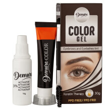Demure Color Gel Eyelash and Eyebrow Tint, PPD Free, Ammonia Free, up to 30 Applications, up to 4 Weeks Lasting Effect