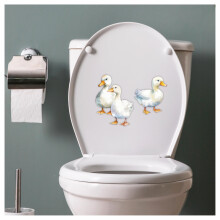 x3 Duck Stickers Hardwearing Waterproof 0 Transparency Farm Animal Dec
