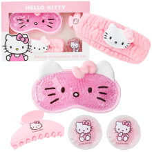 Hello Kitty Sanrio Cooling Eye Mask Beauty Accessories Set, Kawaii Claw Clip Skincare Headband Cooling Eye Pads