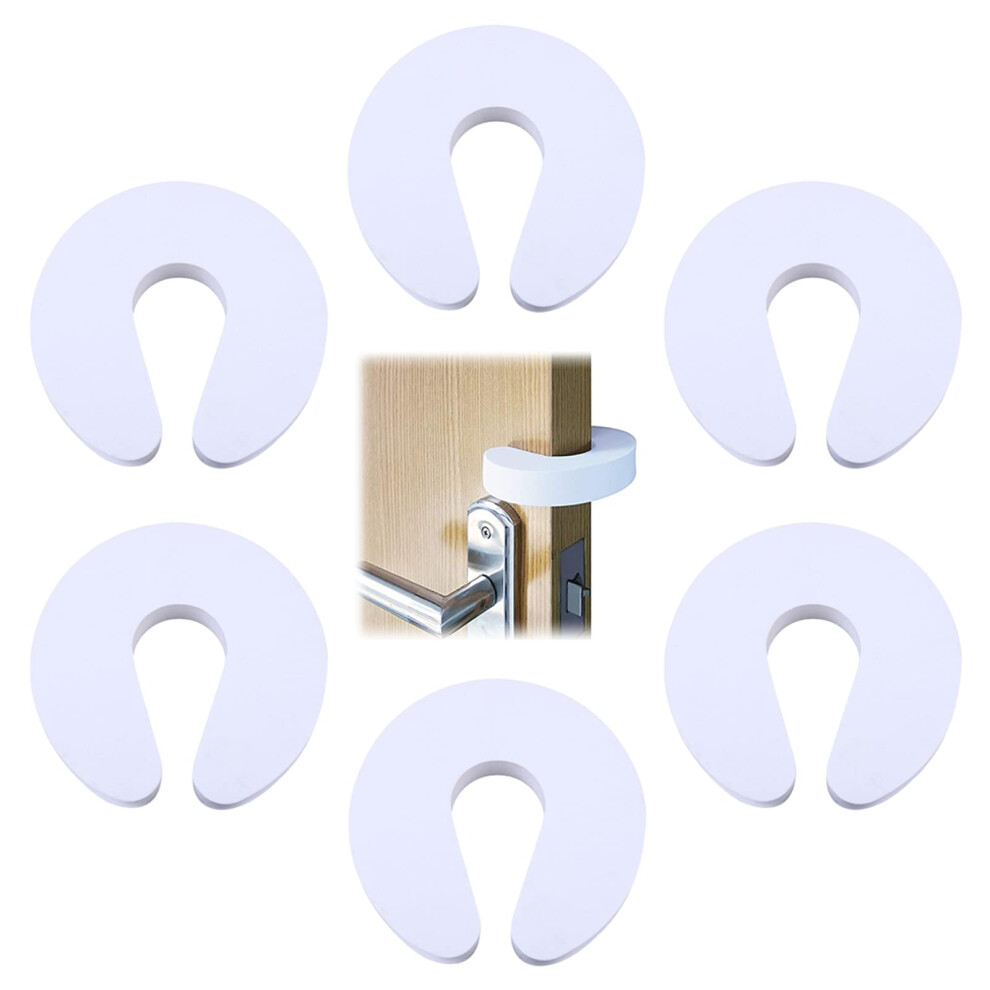 Safety Door Stoppers, Door Slam Stopper, 6 Pcs Door Stoppers For Kids, Door Anti Slam, Foam Door Stoppers Top Of Door, Door Finger Guards Karells