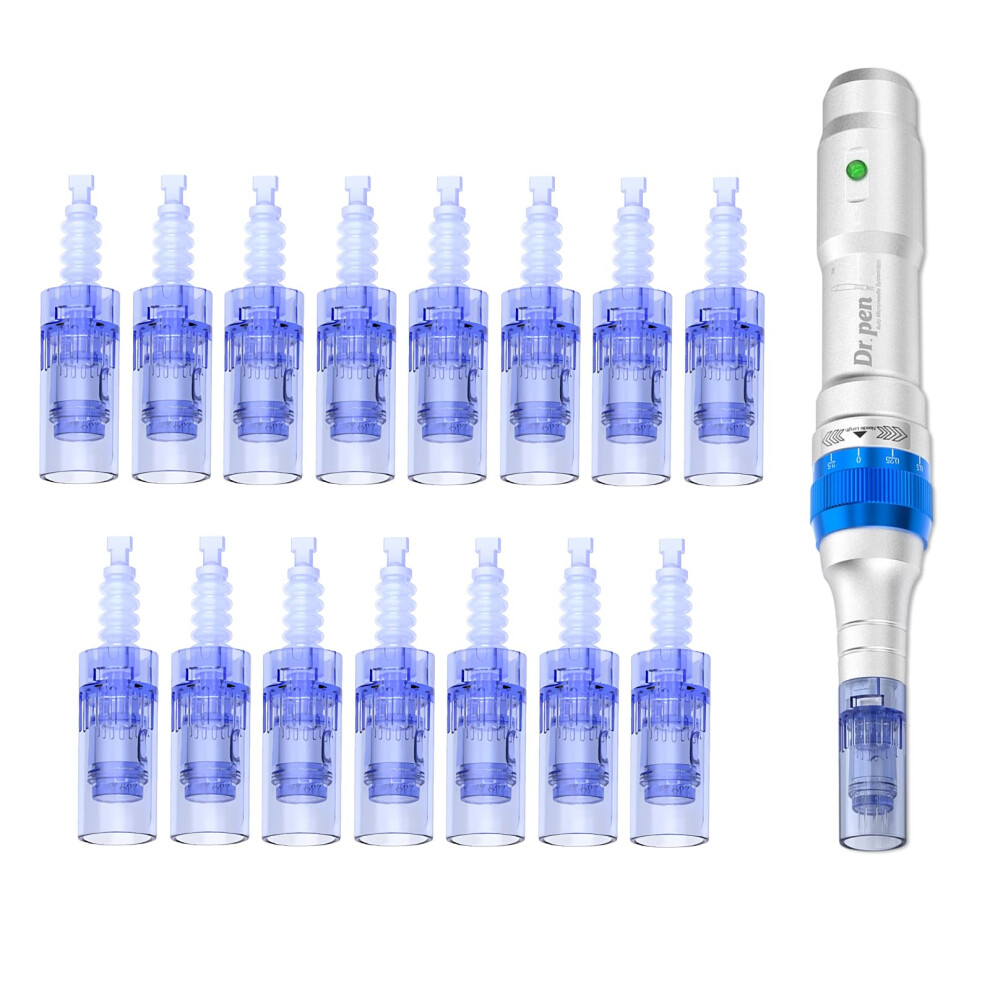 Lazzybeauty Dr.pen Ultima A6, 12 Pin Replacement Cartridges For Dr.pen Microneedling Pen A6 Model, Authentic Disposable Micro Needling Cartridges (12 Pin, 15Pcs)