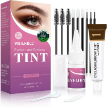 Eyebrow & Eyelash Tint Kit, Professional Instant Lash & Brow Dye Kit, Easy to Use with Natural Results