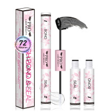 PRO LASHBEAUTY Eyelash Glue,2-In-1 Lash Bond and Seal Black Glue Strong Hold 72H+ Bond and Seal for Individual Eyelashes