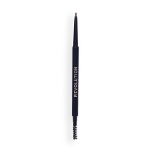 Revolution Precise Brow Pencil, Double-Ended Makeup Tool with Brush for Easy & Ultra Defined Brows and Bold Looks, Warm Medium Brown, 0.05g