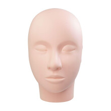 LASHVIEW Lash Mannequin Head, Practice Training Head,for Make Up and Lash Extention,Cosmetology Doll Face Head,Soft-Touch Rubber Practice Head,Easy