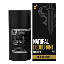 The Beard Struggle Natural Deodorant - Marauder’s Defense - 100% Natural Charcoal Infused Deodorant Men Aluminum Free - Platinum Collection