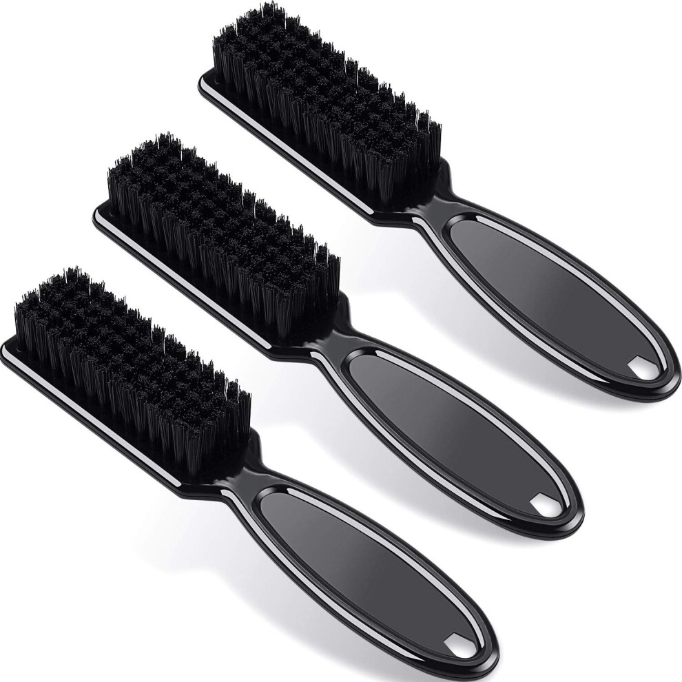 Boao Black 3 Pieces Clipper Blade Cleaning Brush Hair Clipper Cleaning Nylon Brush Nail Brush Trimmer Barber Cleaning Brush Tool (Black)