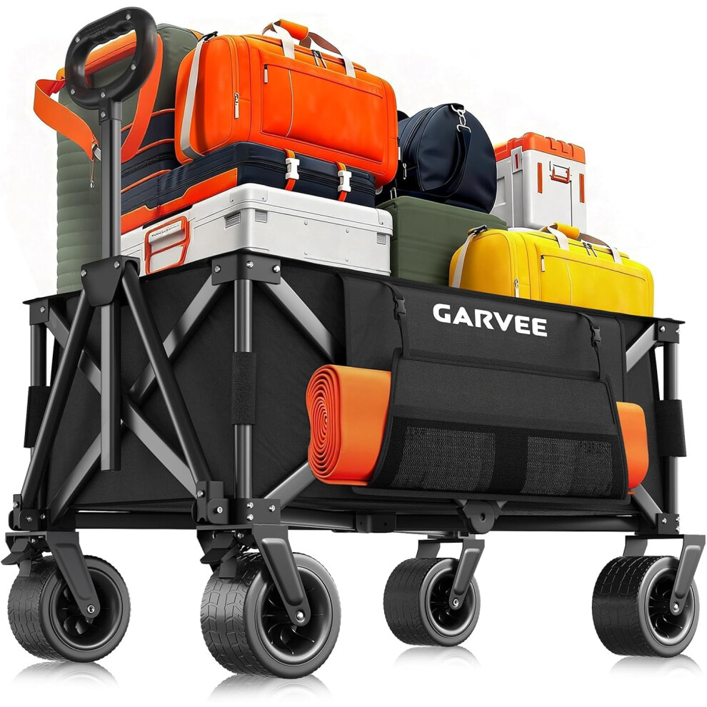 Aptliton Festival Trolley Foldable Trolley On Wheels Â Heavy-Duty Collapsible Trolley For Outdoor Garden Camping Shopping | 220Lbs Capacity