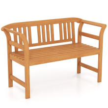 Gartenbank aus Akazienholz, 2-Sitzer, Tragkraft 360 kg