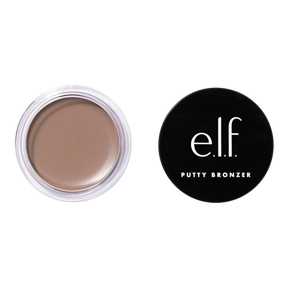 E.l.f. Putty Bronzer, Creamy & Highly Pigmented Formula, Creates A Long-Lasting Bronzed Glow, Infused With Argan Oil & Vitamin E, Feelinã¢ Shady