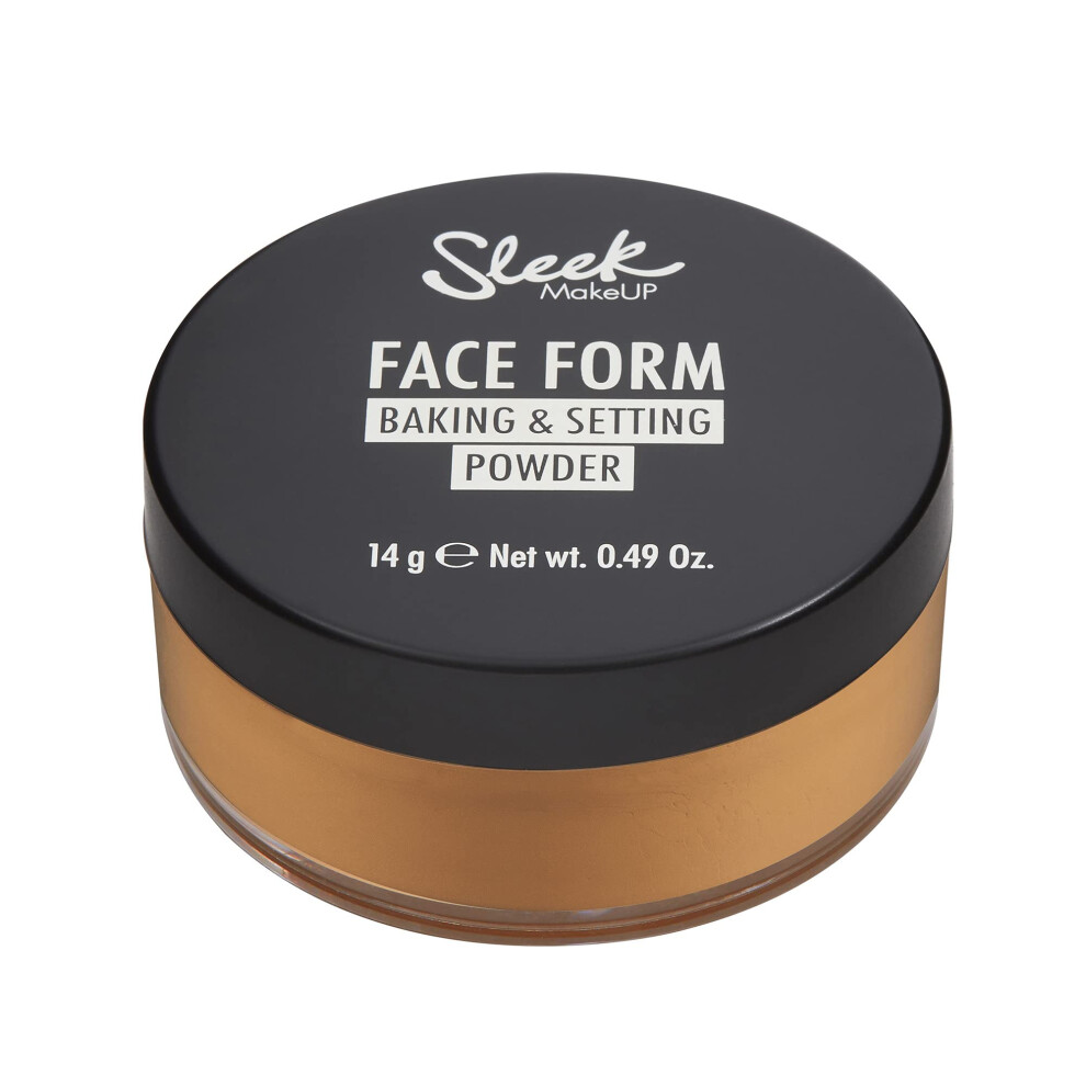 Sleek Makeup Face Form Baking & Setting Powder, Loose Setting Powder To Lock In Your Makeup, Lightweight Formula, Medium, 14G
