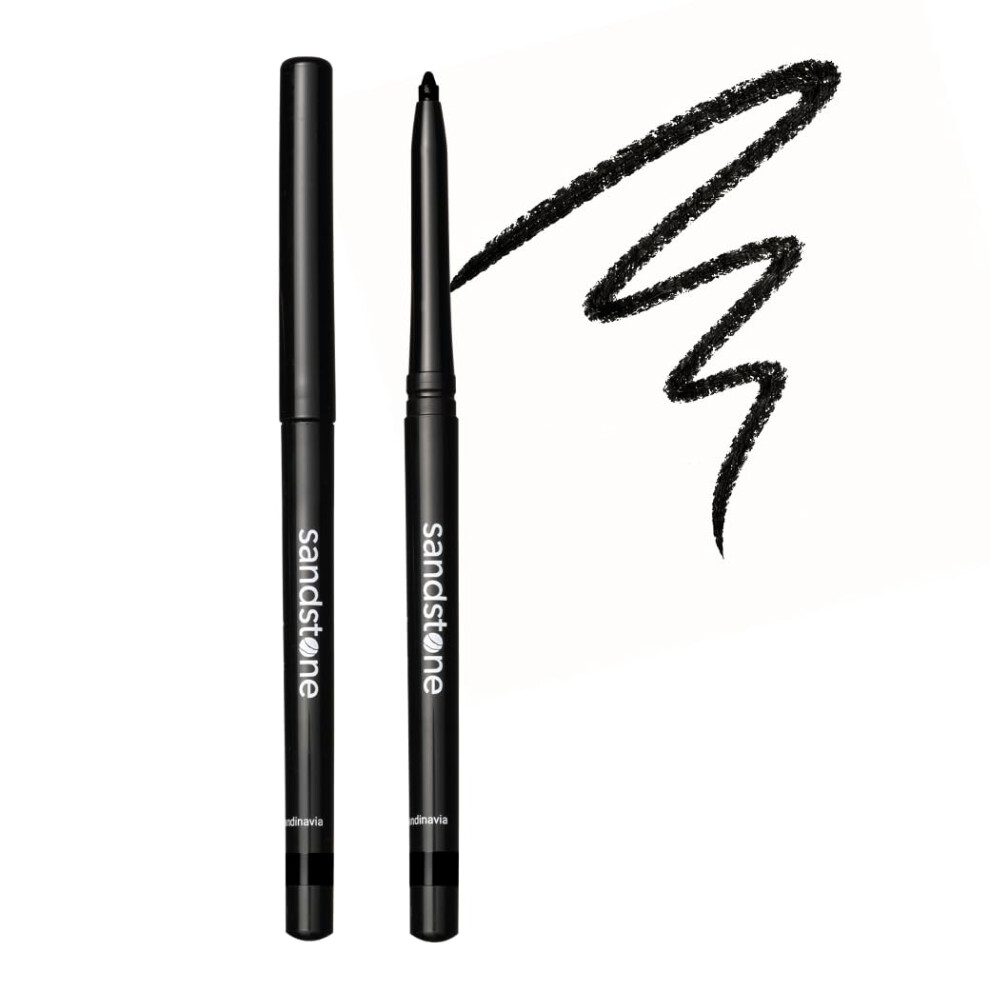 Sandstone Scandinavia Waterproof Eyeliner Pencil - Long-Lasting Gel Eye Liner For Sensitive Eyes - Hypoallergenic & Smudge-Proof - Fragrance-Free