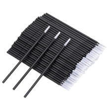 200 Pcs Lip Brush,Ultra Fine Microfiber Lip Wands,Black Micro Brushes With Longer Tips,Disposable Eyelash Brush,for Eyelash Extensions Nail Polish