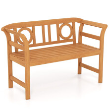 Gartenbank aus Akazienholz, 2-Sitzer, Tragkraft 360 kg