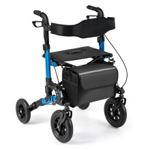 2-in-1 Rollator & Rollstuhl, faltbar, Tragkraft 136 kg