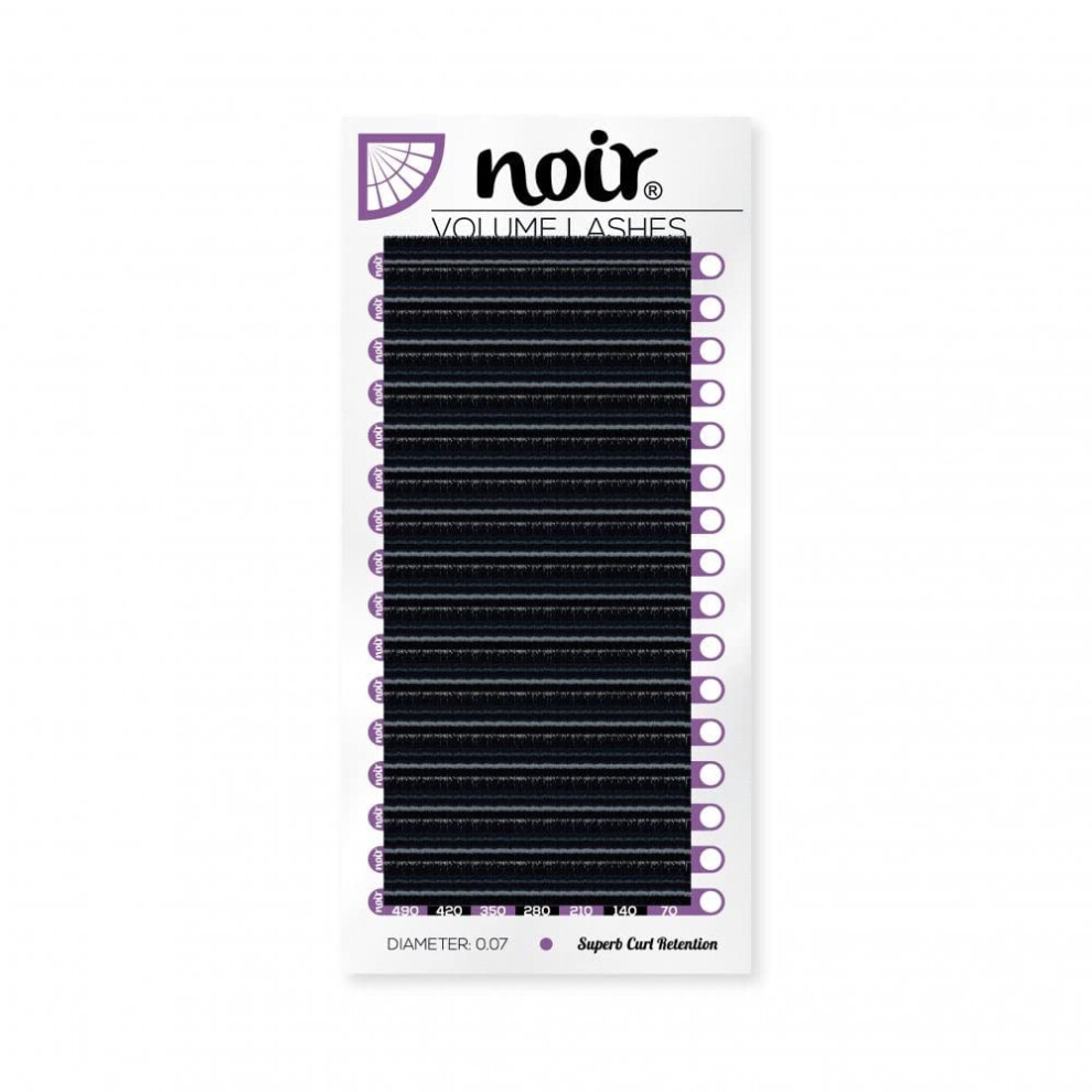 Noir Volume Lashes Russian Volume Lashes Individual 0.07 D Curl 9Mm Eyelash Extensions
